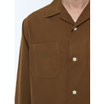 Chemise à col requin en viscose