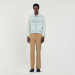 Blouson en denim délavé