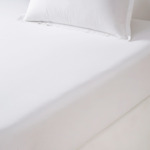 TDM - Drap housse en percale de coton ecru, Percale Unie 80 Fils