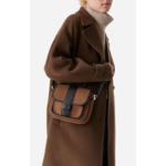 Sac À Rabat Frankie En Coton Mélangé Et Cuir Lisse