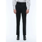 Pantalon grande taille en serge de laine