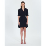 Robe courte en crêpe nocturne