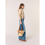 Blouson bomber en lin et coton