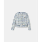 Veste en tweed bleue