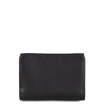 Portefeuille dos à dos A rabat avec pression Foulonné PM