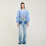 Top imprimé à liens