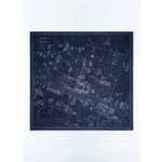 Bandana en laine et soie à motif