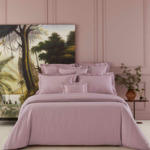 Yves Delorme - Housse de couette en satin marron, Triomphe