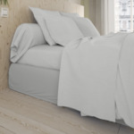 Housse de couette Studio Coton Gris Perle