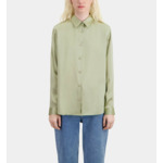 Chemise Vert Clair En Soie Satin Femme