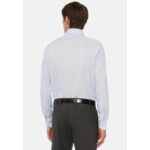 Chemise Bleu Clair En Coton Dobby Regular Fit