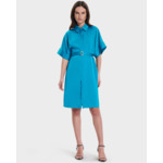 Robe Romille Bleu en Polyester