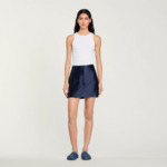 Jupe courte satinée