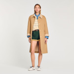 Trench à col strassé