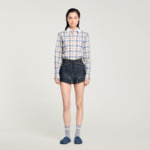 Short en jean brut