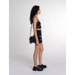 Short trompe l'œil à strass