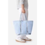 Cabas L Zippé En Lin Porté Epaule