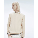 Pull Col Rond Bord Contraste
