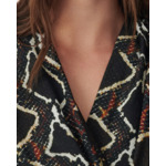 Robe Drapée À Imprimé Python Aurelie