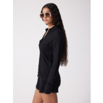 Chemise lin Milia NOIR