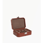 Coffret 6 montres et boutons de manchettes en cuir