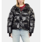 Doudoune À Manches Amovibles Noire Femme