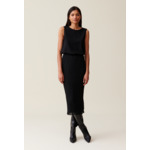 Robe 7/8ème col rond élastiquée