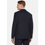 Costume Bleu Marine à Microfantaisie en Laine