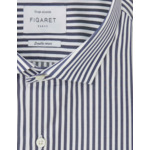 Chemise Ajustée rayée marine