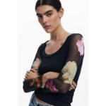 T-shirt à manches imprimées