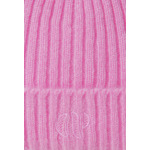 Bonnet côtelé cachemire broderie CP