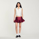 Chemise courte strassée