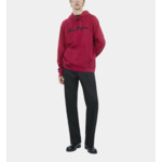 Sweatshirt Logo À Capuche Rouge Homme