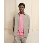 Chemise beige clair chiné