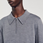 Pull polo en maille