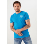 Men T-shirt Blue