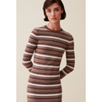 Robe laine rayures