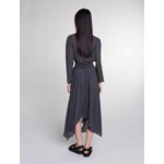 Robe mi-longue à pois