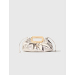 Clutch cuir métal et poignée métal