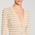 Robe longue en maille strassée