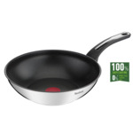 Emotion poêle wok 28cm, Inox revêtu
