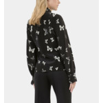 Chemise En Soie Imprimée Papillons Femme