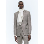 Veste ajustée en laine à chevrons