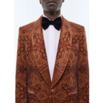 Veste de smoking ajustée en velours