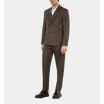 Veste De Costume Marron En Laine Homme