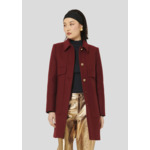 Manteau Marley-Bordeaux en Laine