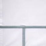 Yves Delorme - Drap plat en percale de coton marron, Athéna