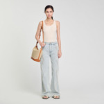 Débardeur en maille côtelée