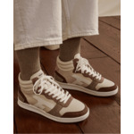 Baskets écrues & roses