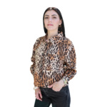 Chemise lin Florantine LEOPARD